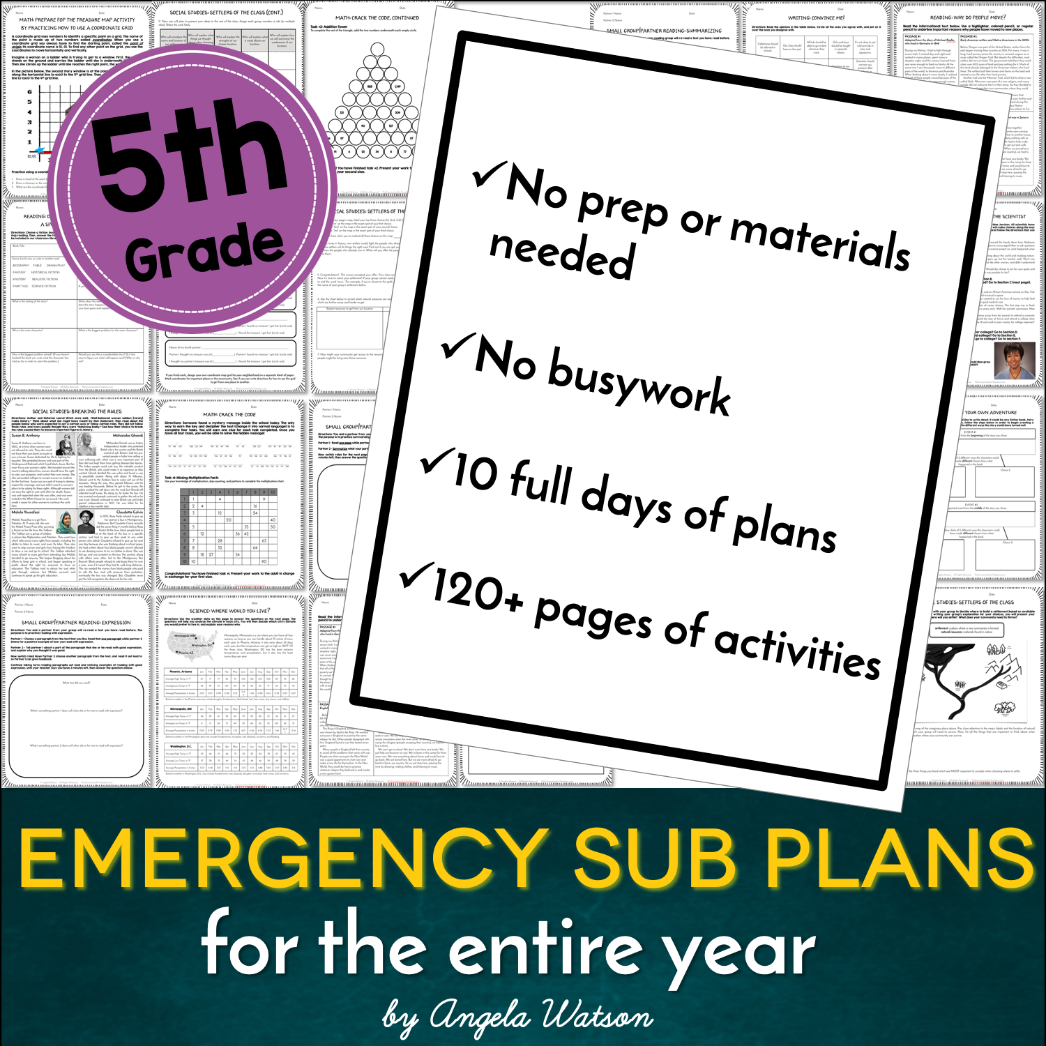 5th Grade Sub Plans EVERYTHING You Need For 10 Days Of Absences 5th-grade-sub-plans-everything-you-need-for-10-days-of-absences