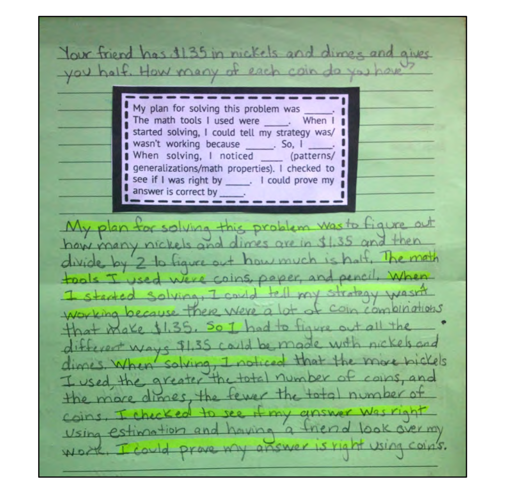 Question Stems for Math Practices