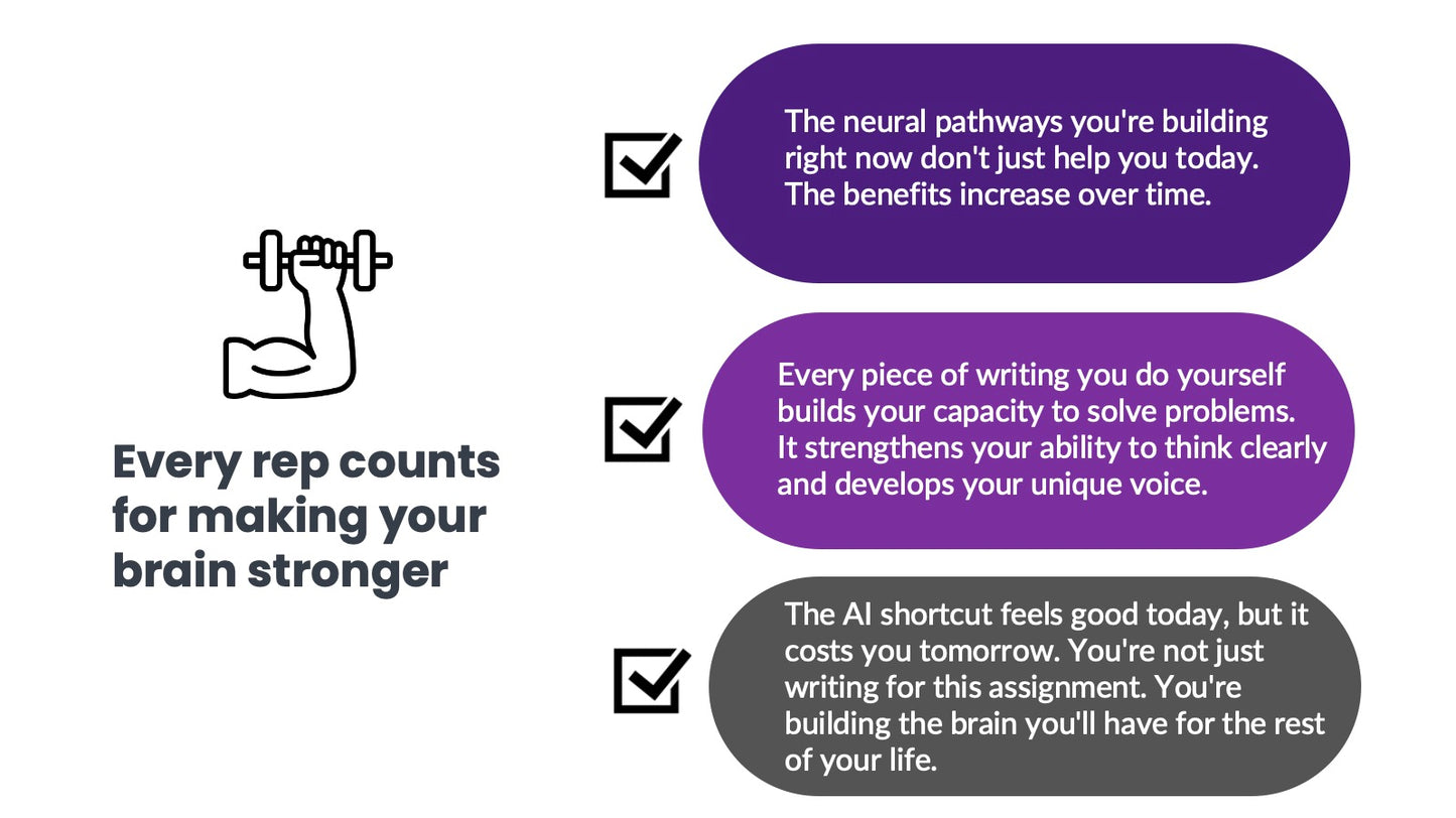 Stay Human AI Literacy Lessons: Why Student Writing and Thinking Matters