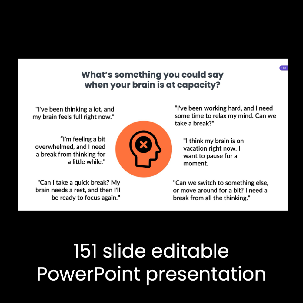 Self-Advocacy & Self-Regulation: 10 lessons with PPT and student journals