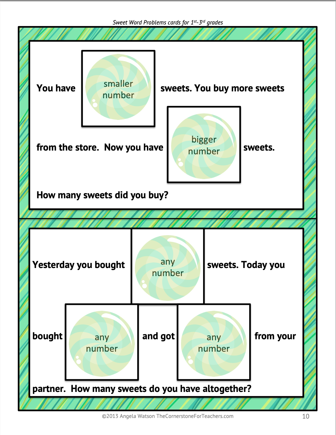 FREE Word Problem Game for Operations and Algebraic Thinking