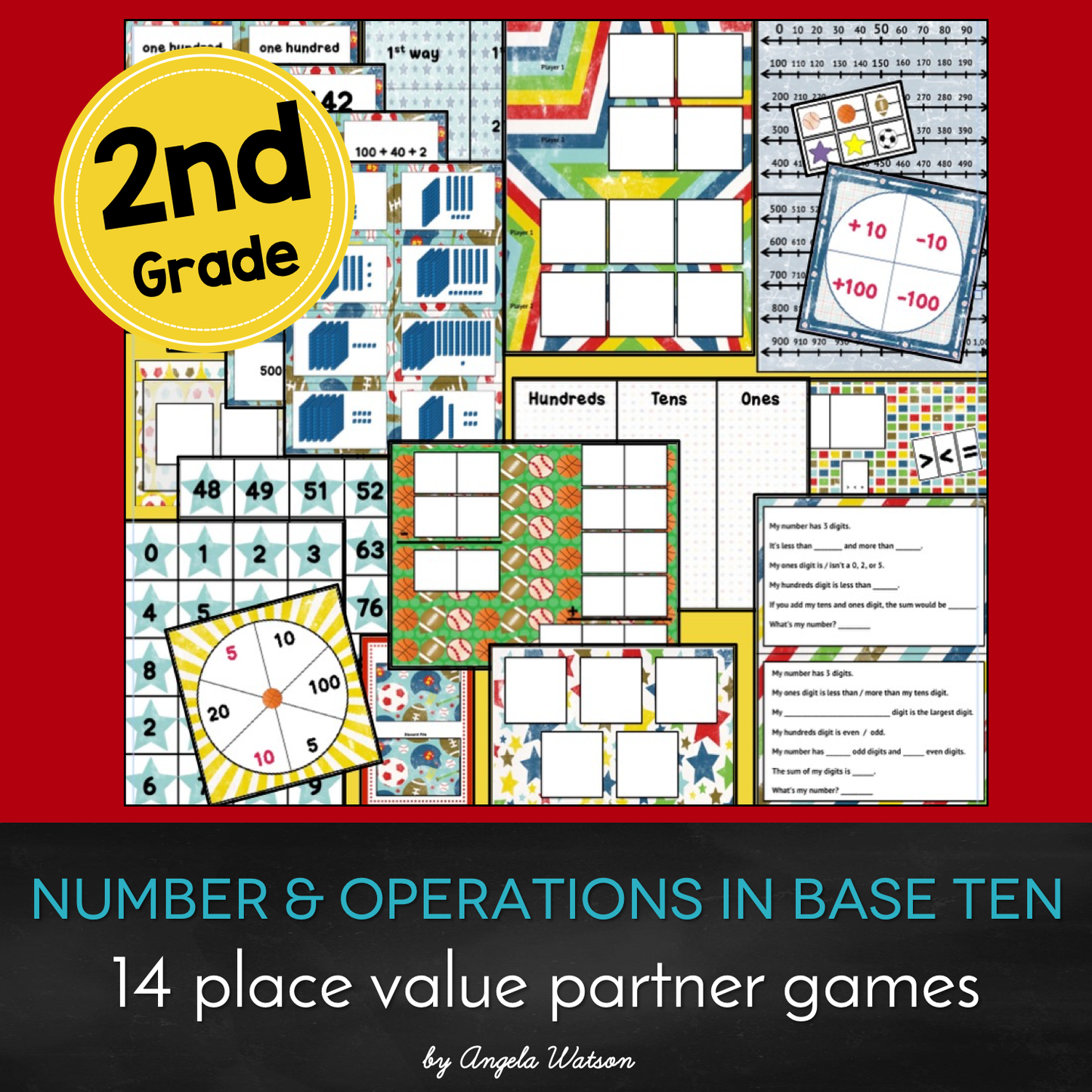 2nd Grade Place Value: 14 math games