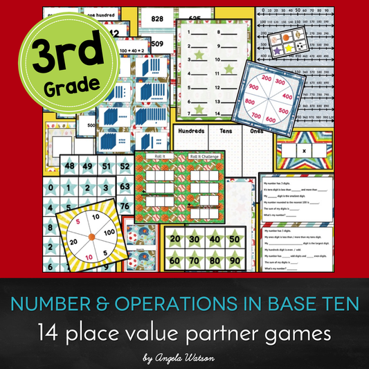 3rd Grade Place Value: 12 math games