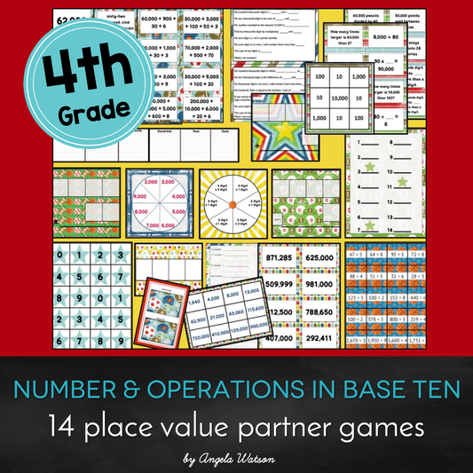 4th Grade Place Value: 12 math games