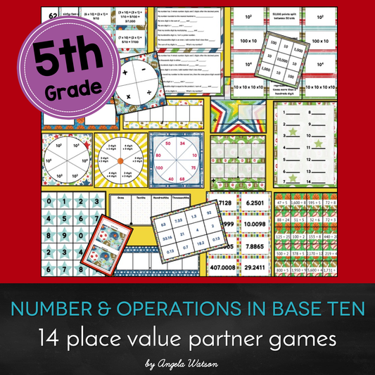5th Grade Place Value: 15 math games