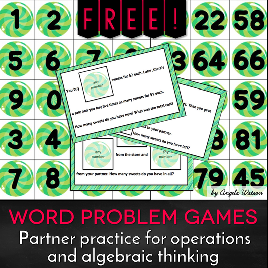 FREE Word Problem Game for Operations and Algebraic Thinking
