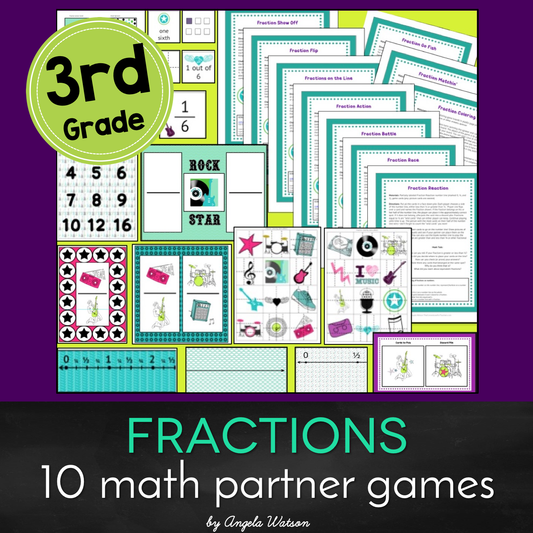3rd Grade Fractions: 10 Math Games