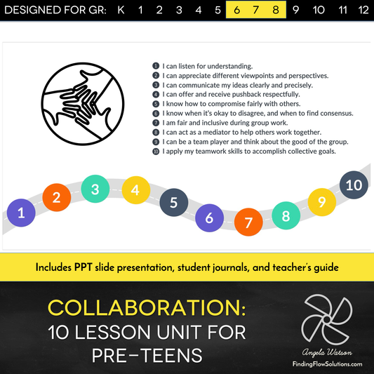 Collaboration and Communication: 10 lessons with PPT and student journals