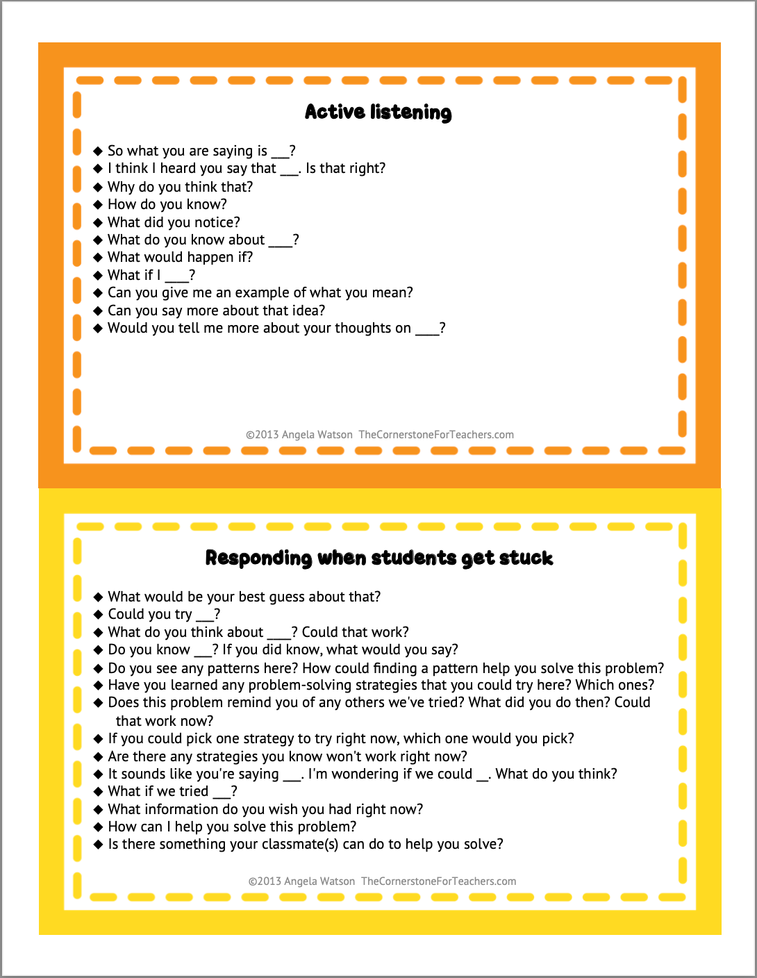 Math Discussion Starters for Problem Solving – Truth for Teachers