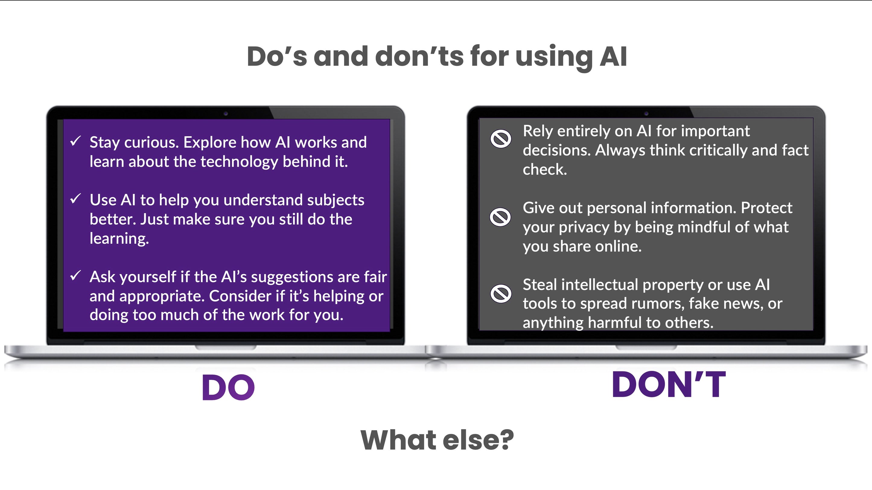 COMMON APP GUIDELINES AROUND AI USE visual data 4
