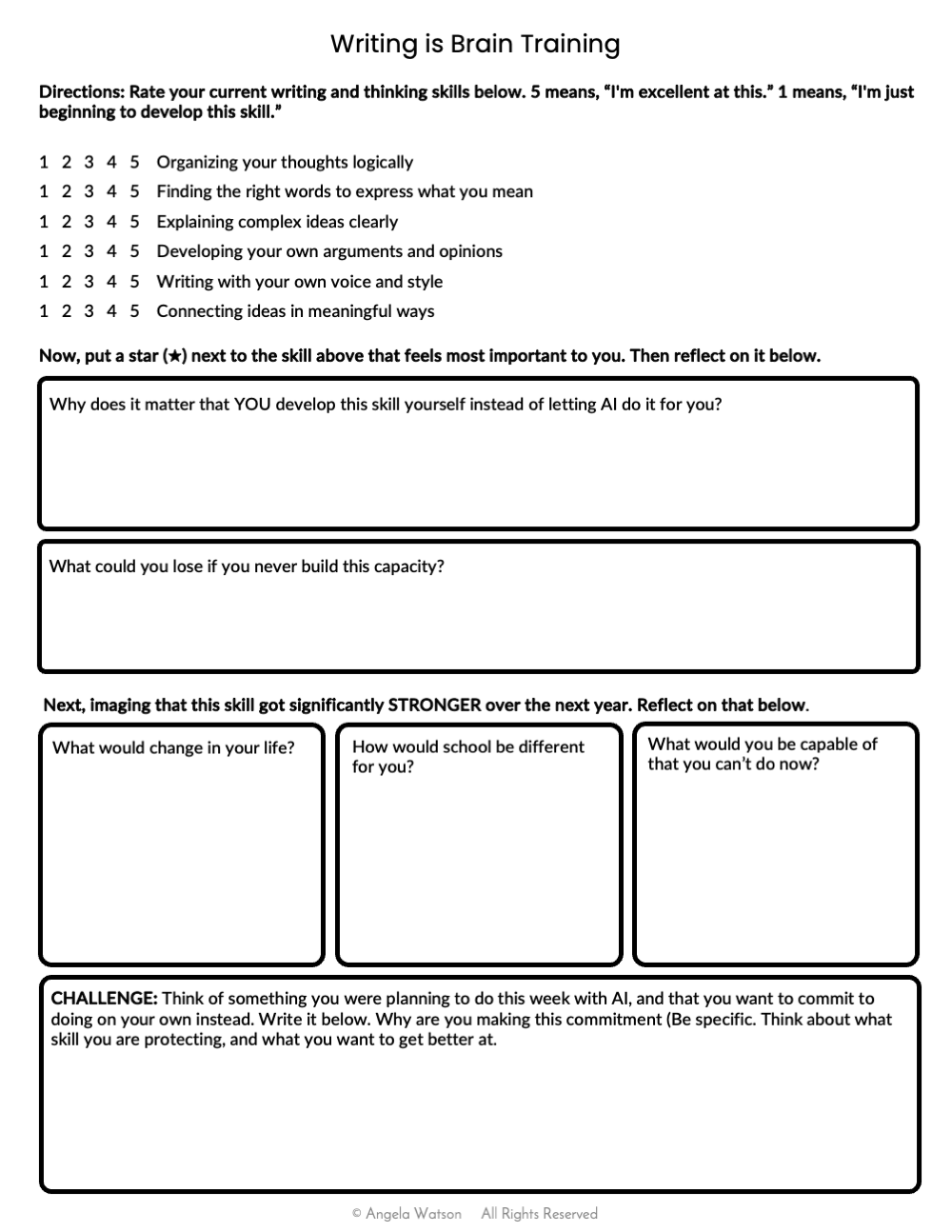 Stay Human AI Literacy Lessons: Why Student Writing and Thinking Matters