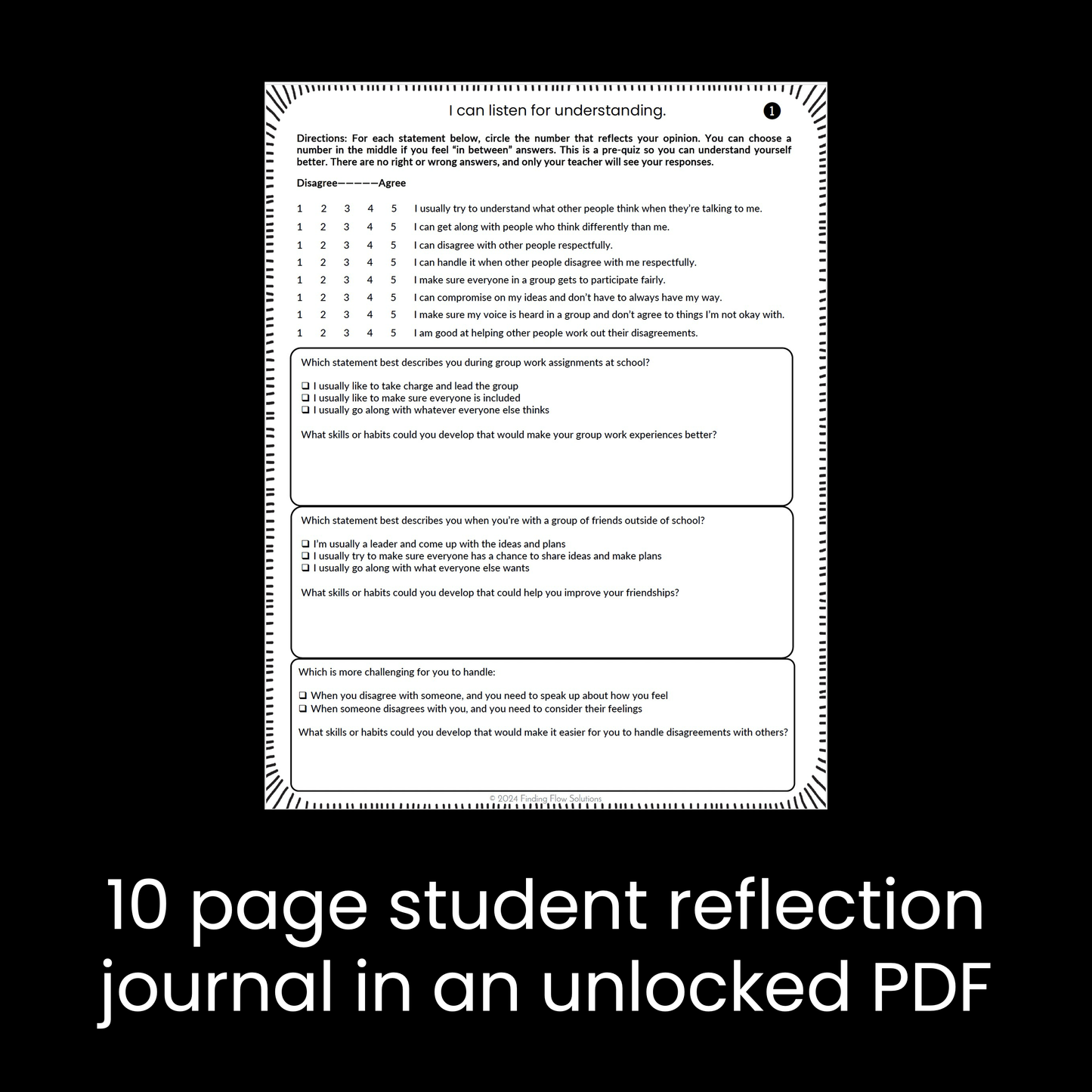 Collaboration and Communication: 10 lessons with PPT and student journals